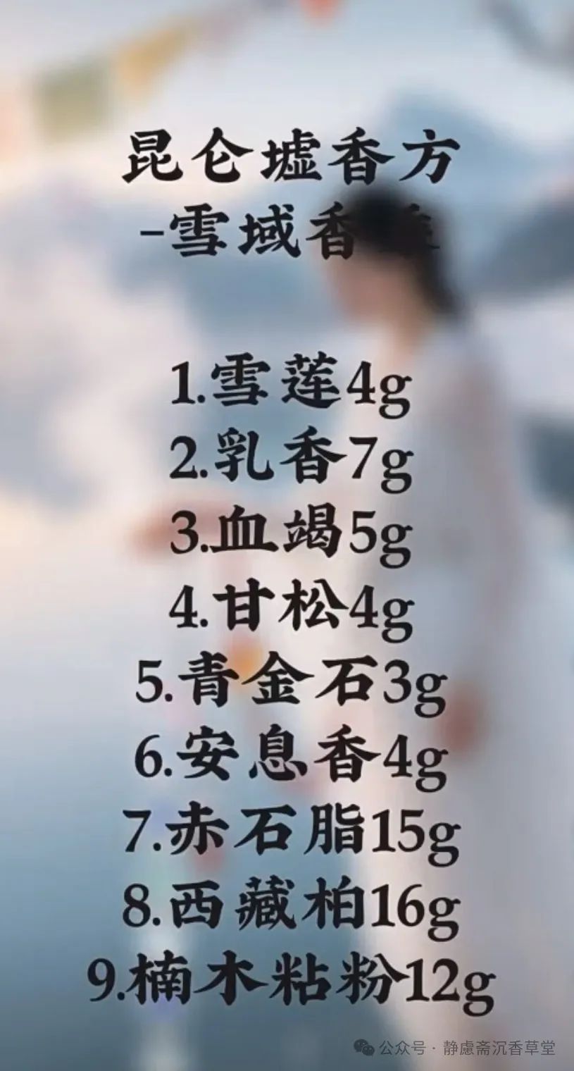 每日一个古香方