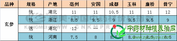 玄参价格要开始上涨了吗?